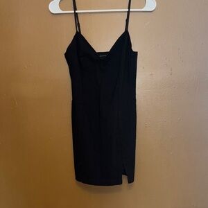 Urban Outfitters Black Mini Slip Dress with Spaghetti Straps